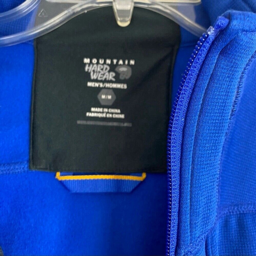 MOUNTAIN Hardware Zip Up Fleece Royal Blue Outdoor Hiking, rugged men's Size M - Picture 7 of 13